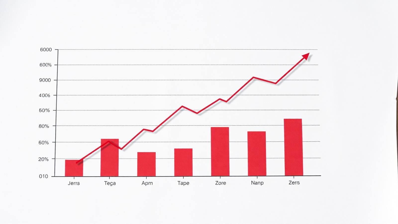 Red line and bar chart on white paper showing rising data centre electricity demand